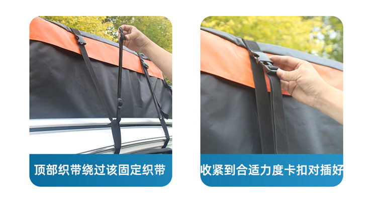 Car Roof Luggage Bag, Thickened Storm-Proof Travel Suitcase, Upgraded Waterproof Car Roof Bag, Camping Storage Luggage Box