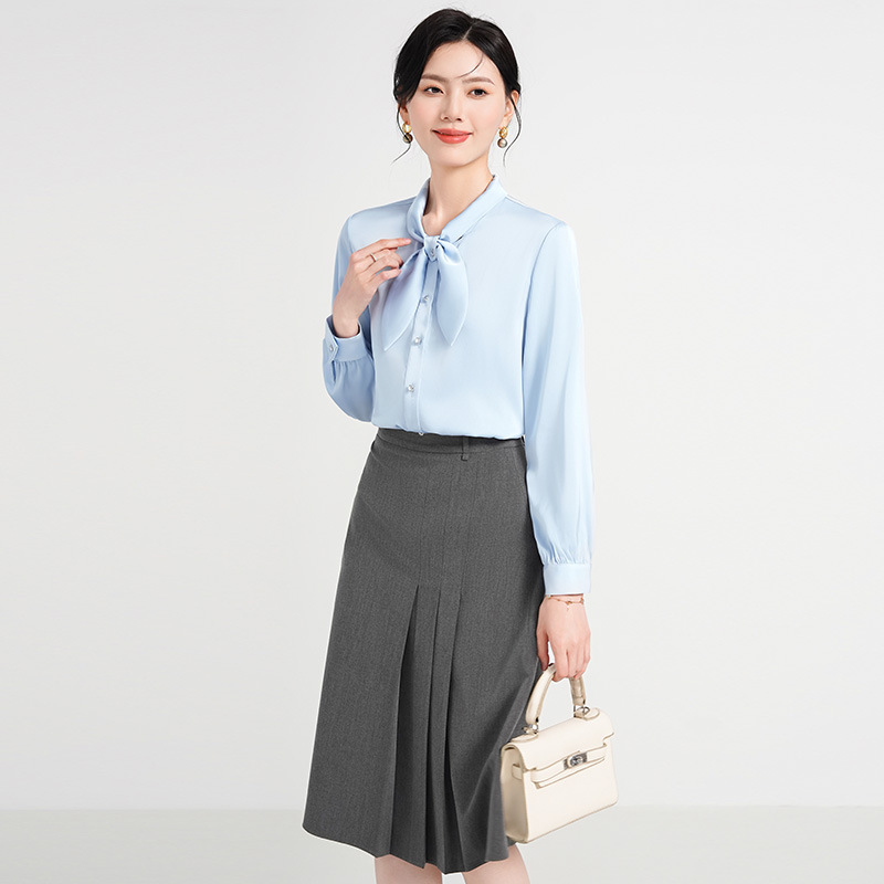 White professional autumn shirt
