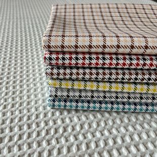 5mm small houndstooth plaid cotton twill printed bedding handmade tablecloth decoration
