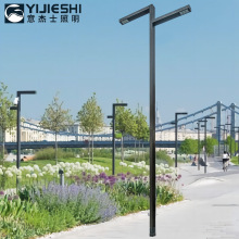 8米LED高低头道路灯交通道路照明双头路灯市政工程双臂路灯杆