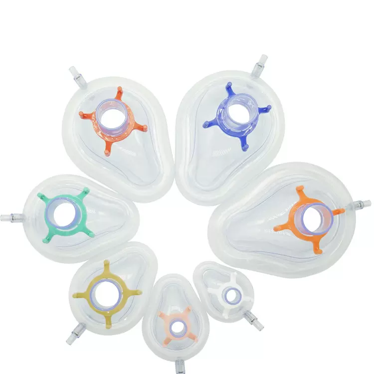 医用耗材一次性PVC麻醉面罩面罩麻醉透明气体麻醉面罩