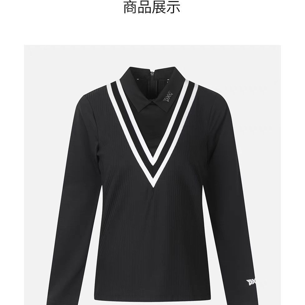 New Korean Style Golf Clothing Women's Long-Sleeved Fashionable Age-Reducing Slimming Look Golf Top T-Shirt Quick-Drying