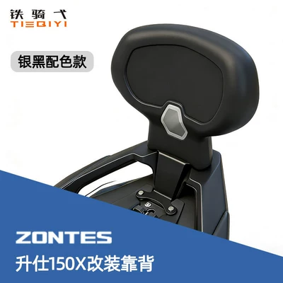 Motorcycle cushion wing of the Shengshi 150X motorcycle, the - shengshi-150x-backrest-silver-and-black-two-tone-version