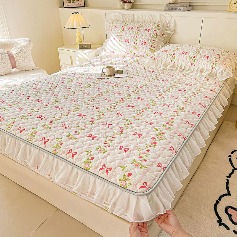 A類綿挟みベッド笠単品厚手ベッドカバー南通ホテル席夢思マットレス保護カバー全包滑り止めシーツ