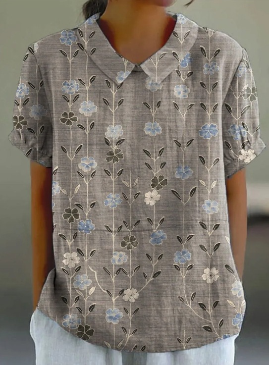 Fuente de fábrica de comercio exterior estación independiente de burbujas de verano monzón camisa de manga corta camisa de flores