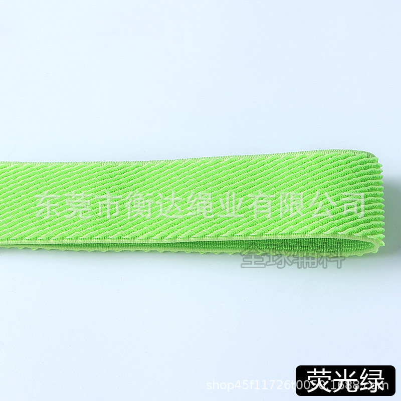 2,5 cm de espesor de color unilateral twill elástico de fibra lisa de alta calidad reloj correa de bolsas zapatos prendas elásticas