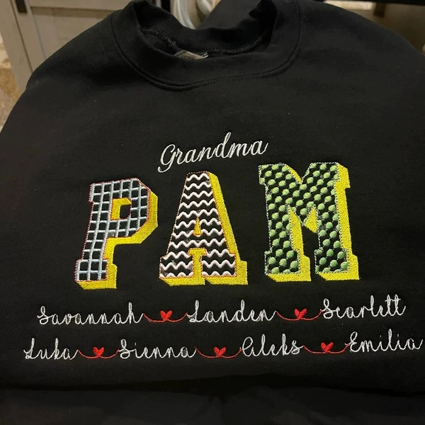 Худи с вышивкой в горошек, буквенным принтом и волнообразным клетчатым узором, хит продаж, 1 шт., вышивка