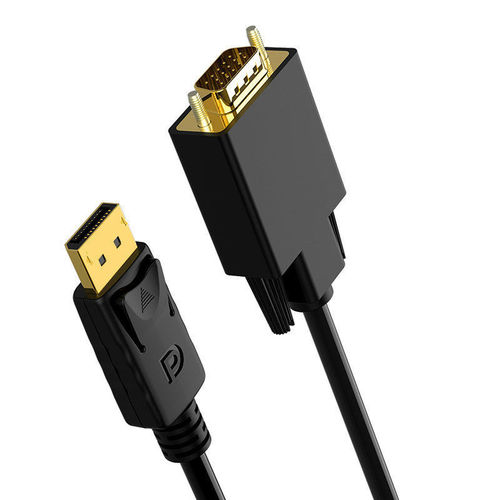 1.8-meter DP to HDMI/VGA/DVI adapter cable for computer to connect projector dual monitor display 4K converter