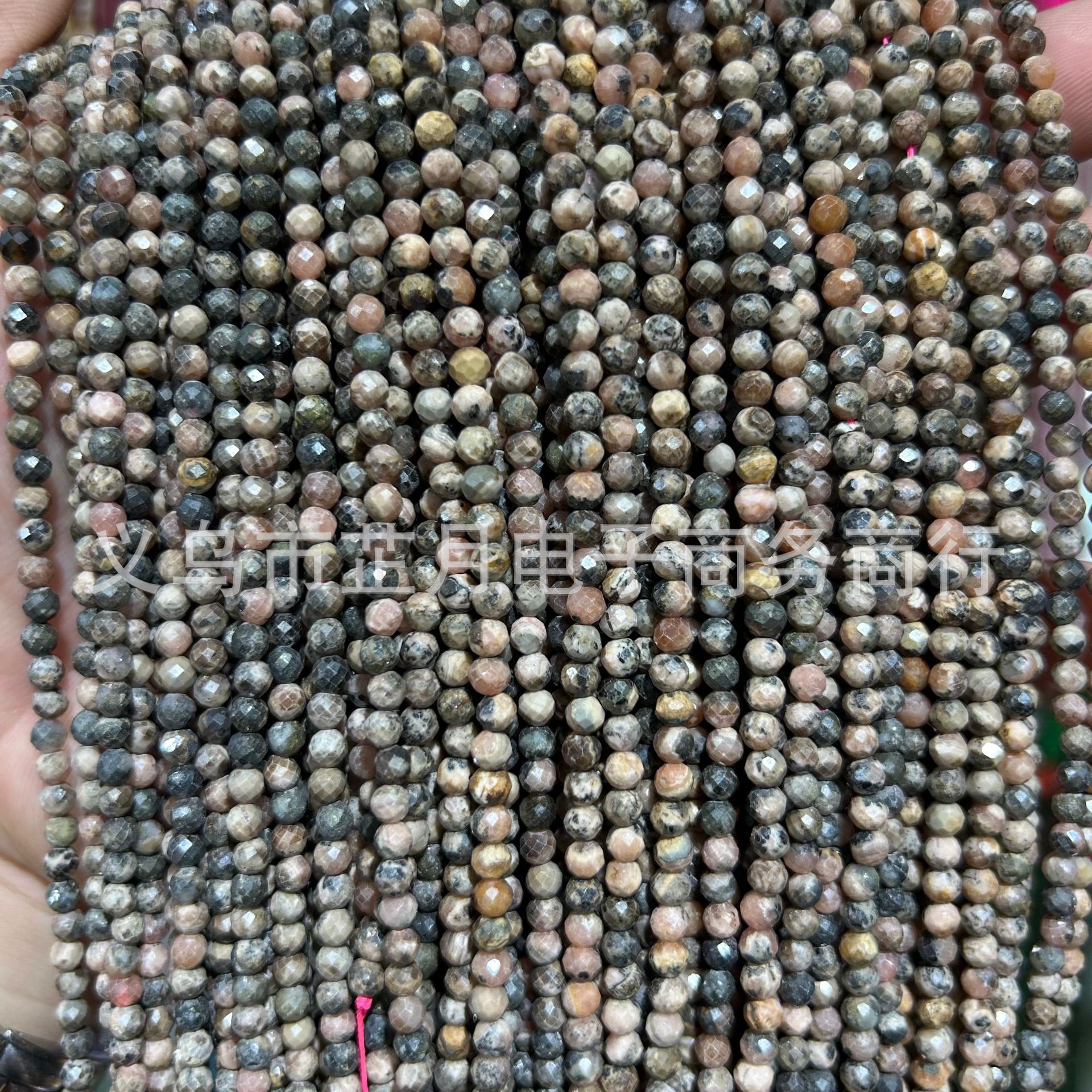 Pequeñas cuentas 2mm3mm4mm facetas todo tipo de ágata Cristal de piedra natural granos sueltos DIY joyería pulsera collar