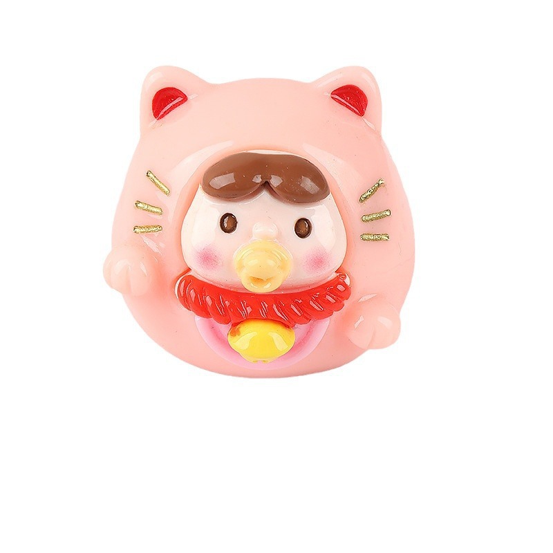 Cartoon three dimensional cute table decorations, accessory, new collection, for luck