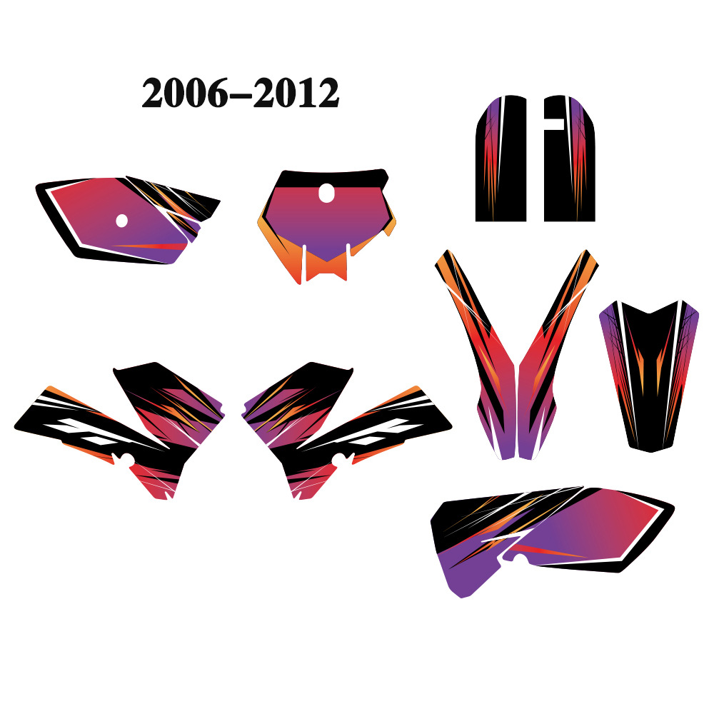 Aplicable para SUV Motocicleta fondo gráfico Modificación Personalidad pegatinas KTM SX85 2003 - 2012