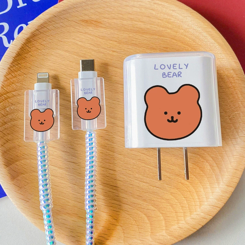 Защитная крышка Love apple зарядного устройства 20W мягкая оболочка подходит для 13promax кабель данных анти-скидка
