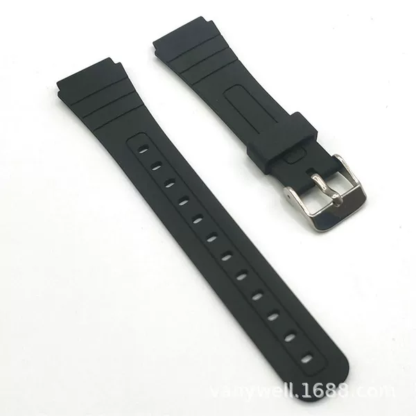 Substitute Casio Small Square Digital Watch F-91W F-84 F-105 18mm Super Soft Silicone Rubber Strap