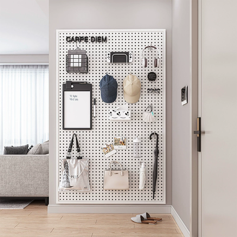 Доска с круглым отверстием настенная полка из нержавеющей стали дисплей для хранения ювелирных изделий инструменты универсальная подвесная доска настенная