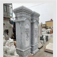 厂家销售别墅圆柱罗马柱 欧式建筑装饰石材大理石柱子厂家