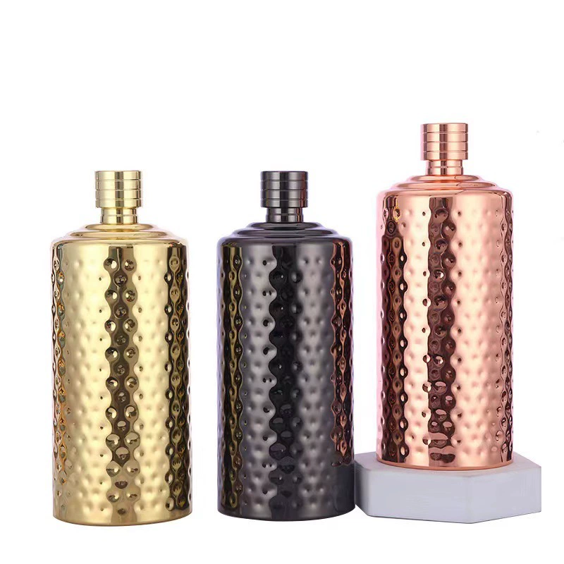 Бутылка для вина из нержавеющей стали 304, коммерческий кожаный набор, портативный 0.5kg цилиндрическая бутылка для вина, толщина проволоки 90, оптовая продажа