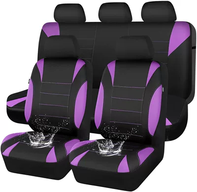 Cushion Cover Amazon Temu | Universal seat cover - purple-2-piece-set-single-seat