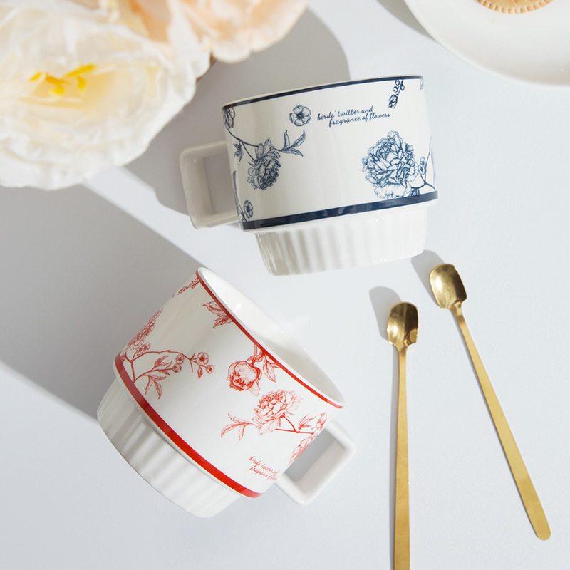 Coffee Cup Gift Box Set Office Mug Ceramic Household Business Event Return Gift Wedding Gift Cup Spoon 