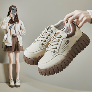 2025 spring small white shoes new Korean style ins female students thick-soled height-increasing sports skate shoes casual shoes XX-229