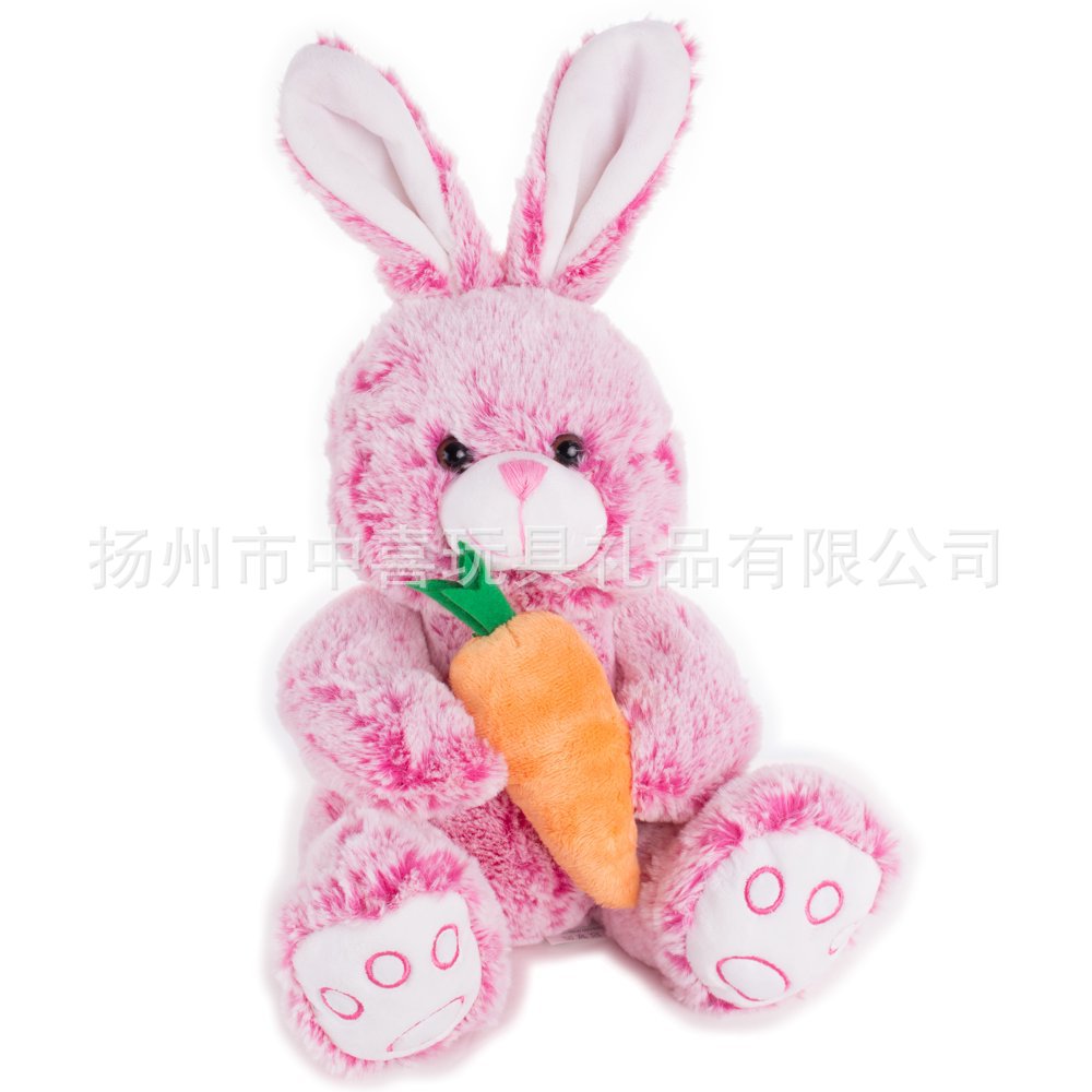 跨境复活节兔子大耳朵兔子毛绒玩具可爱儿童礼物抱枕公仔玩偶