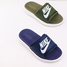 外贸大码凉拖鞋韩版个性居家浴室防滑潮流外穿厚底软底一字拖鞋男