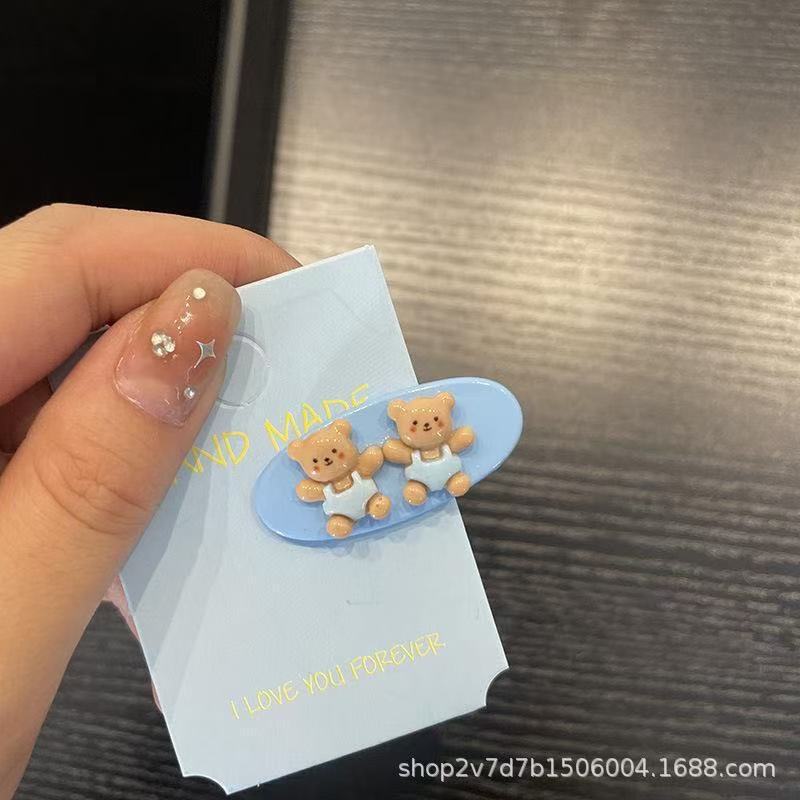 新款可爱卡通云朵发夹甜美百搭侧边夹刘海夹高级感碎发夹儿童发卡|undefined