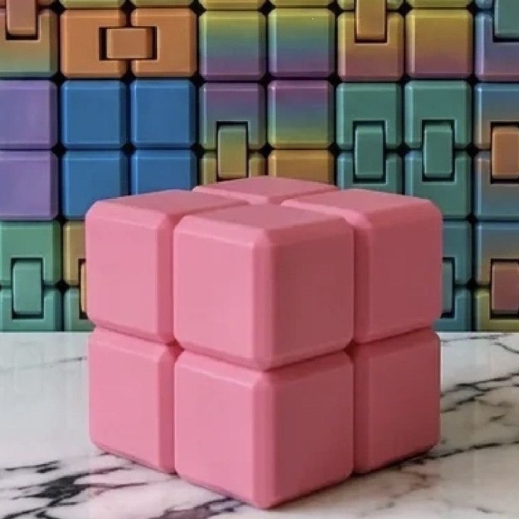 Impresión 3D descompresión descompresión infinita Rubik 's Dinger Tip Flip Cuadro Cambio Juguete de ventilación para niños
