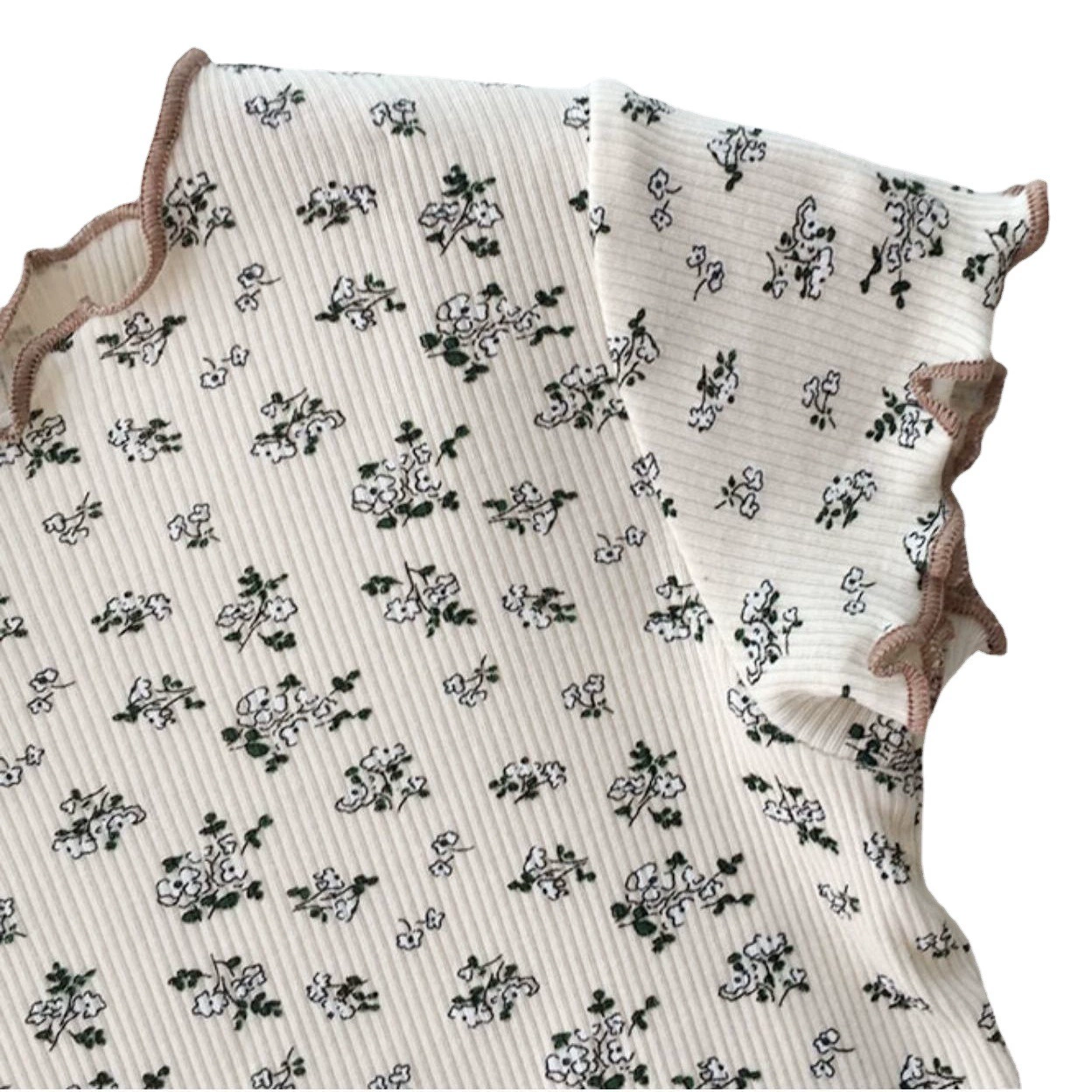 Детские пижамы, летняя повседневная одежда, новый летний костюм для девочек с короткими рукавами и цветочным принтом, корейский стиль