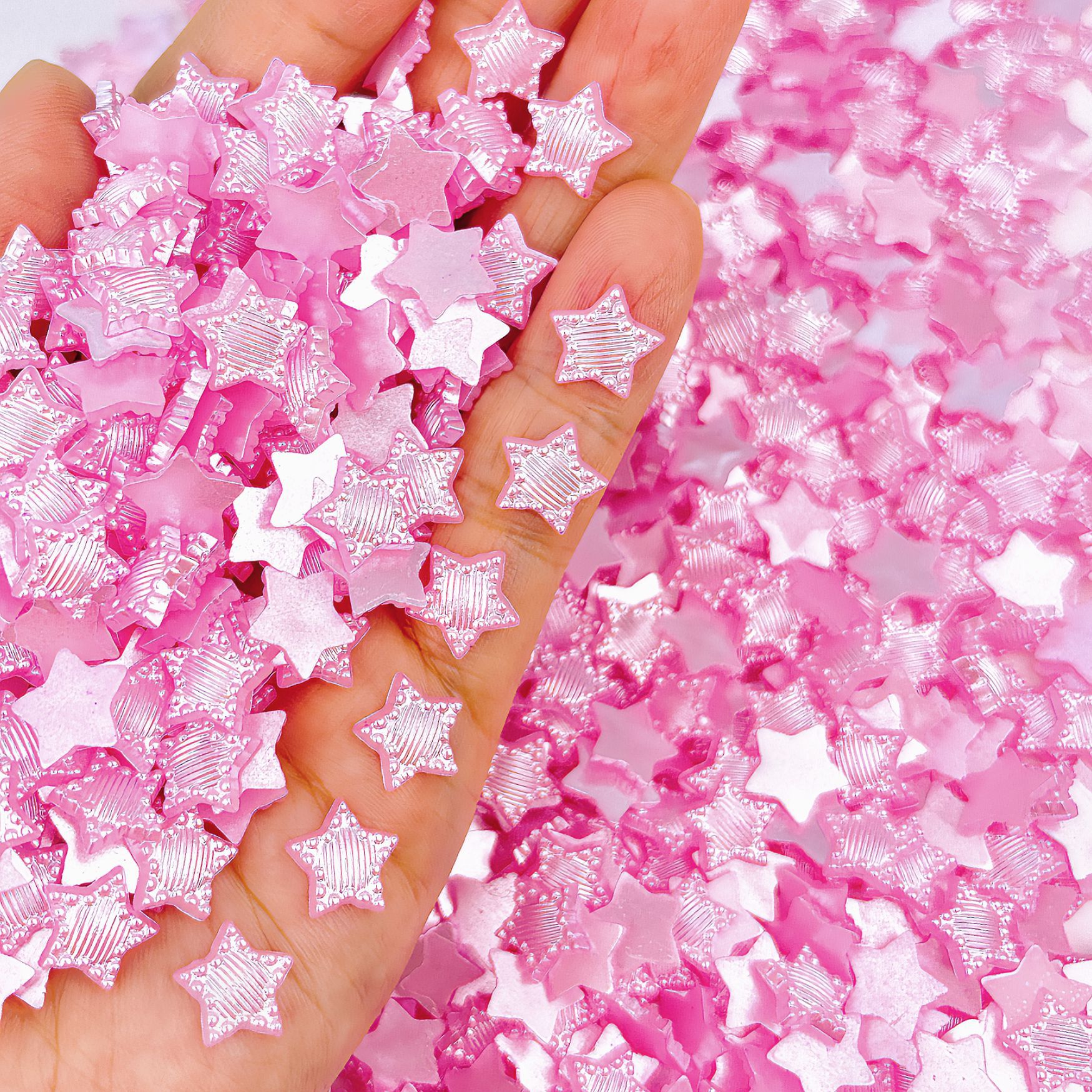 단단한 바닥 다섯개 별 분말 10mm