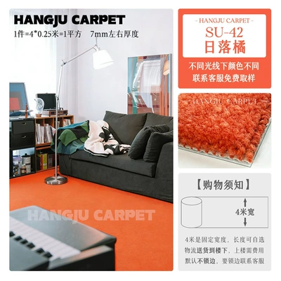 Car Carpet — Studio, Full Coverage Nylon, Flame-Retardant - su-42-sunset-orange
