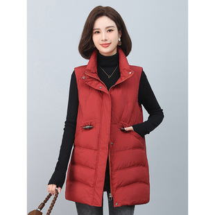 [Buke] 24 Winter Hangzhou Italian Leisure Loose Medium and Long Down Vest