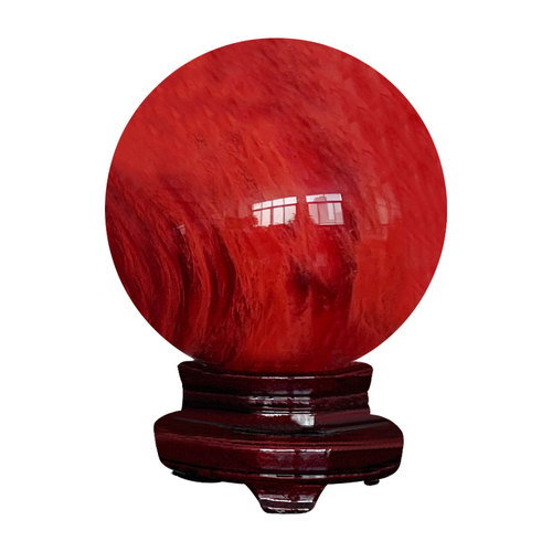Manufacturer wholesale natural red crystal ball red smelting ball home office ornaments lucky head ornaments ornaments