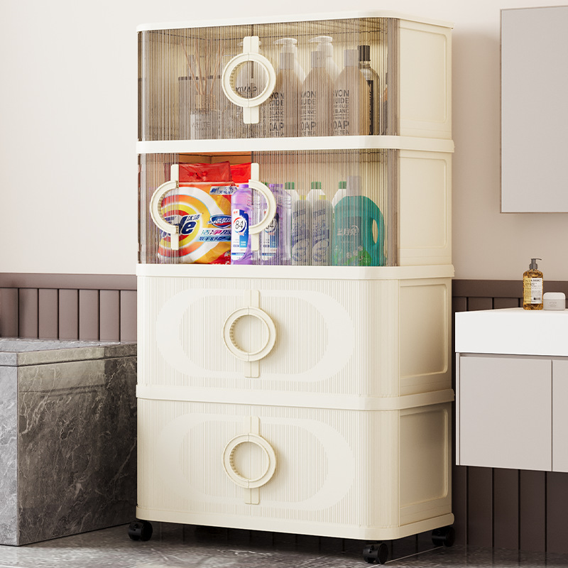 40-70厚の折りたたみ式引き戸付き多層収納キャビネット、リビングルームの軽食やおもちゃ用の家庭用収納キャビネット、シンプルな収納キャビネット