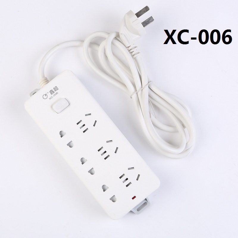 鑫超XC-006安全门2500W1.8米带开关家用排插空调插座拖线板批发