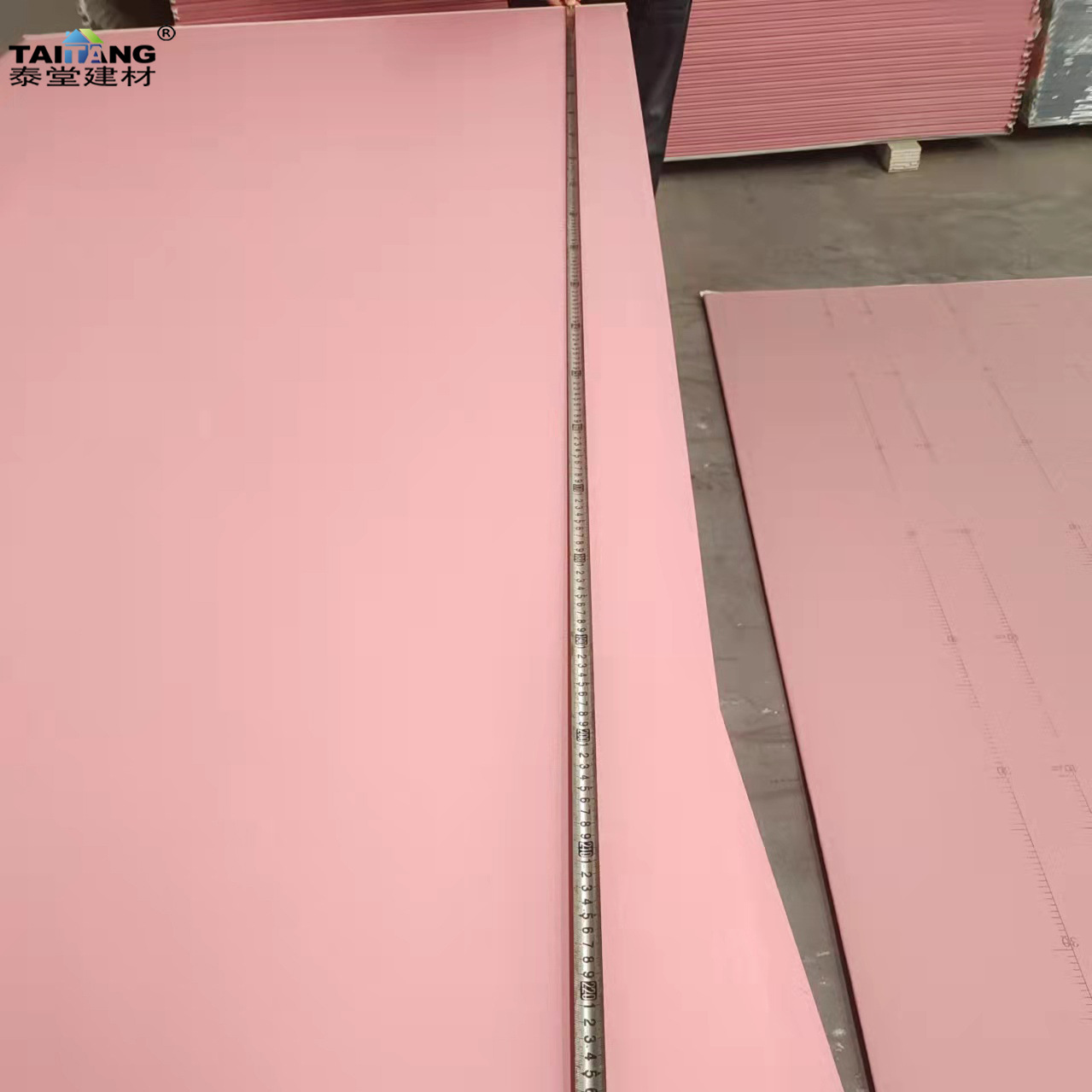 Placa de yeso ignífugo 1/2 "X 4 'X 8' 5/8 Pared de yeso ignífugo Ba13 Placa de yeso blanco 10mm