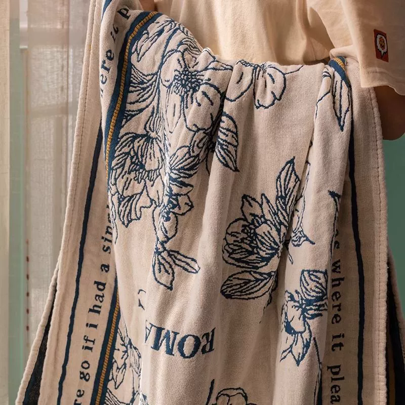 Ретро марлевое банное полотенце женская большая ванна полотенце мужское домашнее впитывание воды без волос