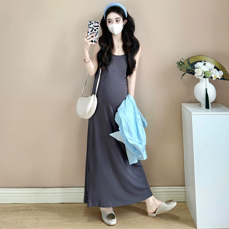 Летний модный комплект, эластичное Slip dress, кардиган, корейский стиль