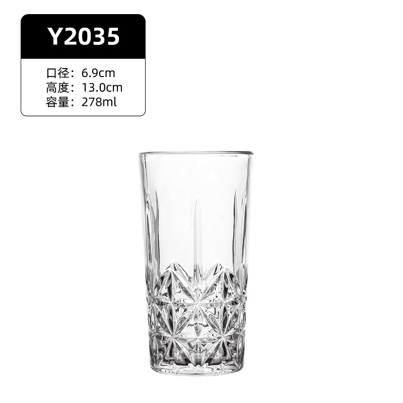 Vasos de vidrio para whisky y cócteles diseño clásico nórdico de lujo ligero