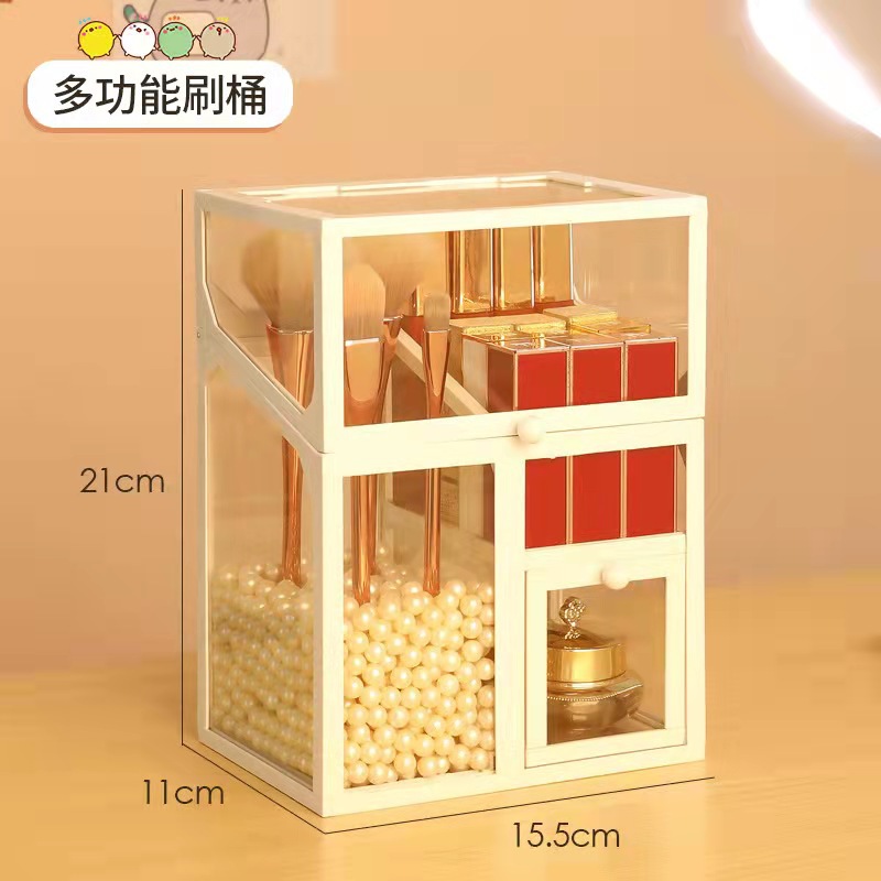 흰색 클래식 브러시 배럴 (진주 없음)