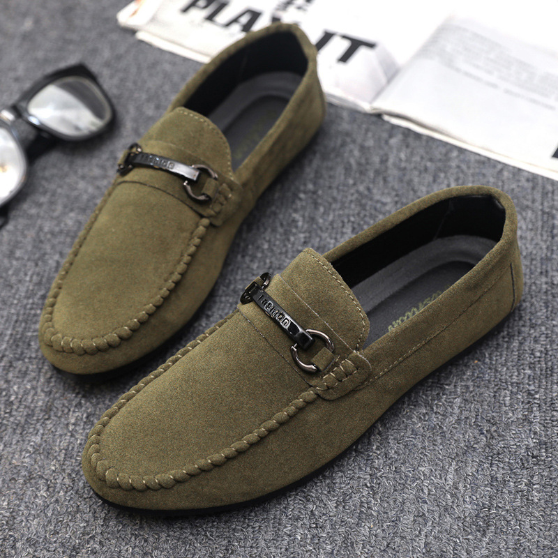 Lightweight men's shoes men's loafers men's driving formal wear wedding bridegroom trendy thick bottom work non-slip