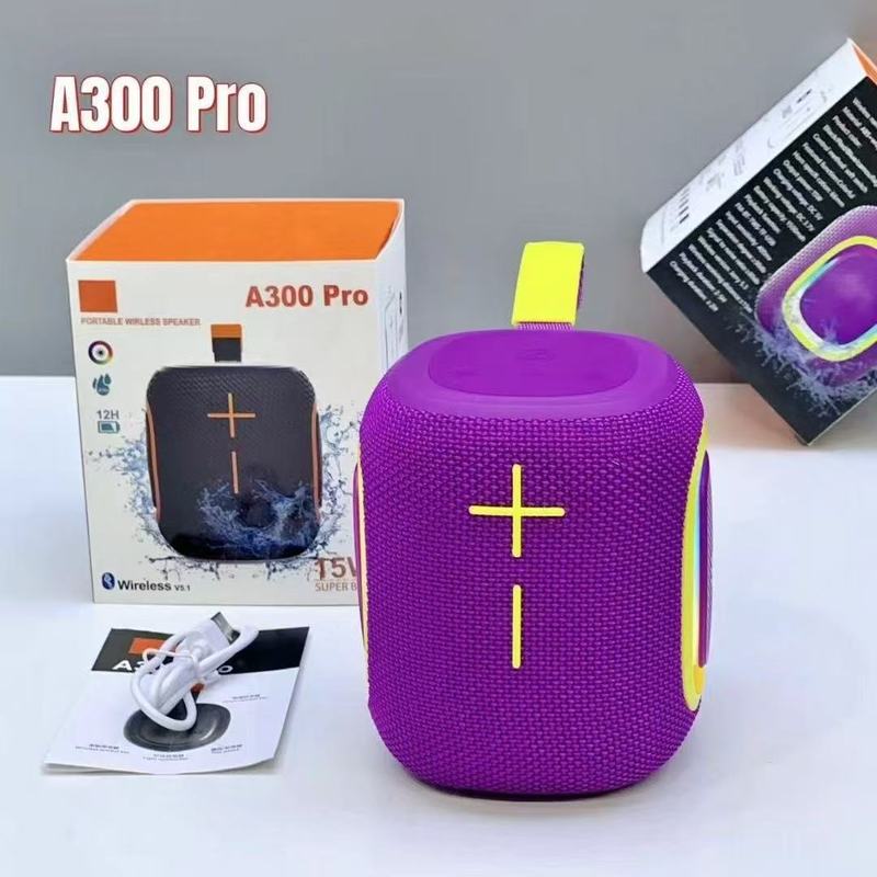 A300 新しい Bluetooth スピーカークリエイティブギフトミニカードカラフルな眩しい RGB ポータブルサブウーファー Bluetooth スピーカー|undefined