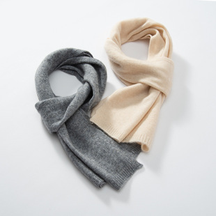 Korean Style Men's and Women's Children's Cashmere Knitted Scarf Autumn and Winter New Solid Color All-match Baby's Cold-proof Neck Scarf