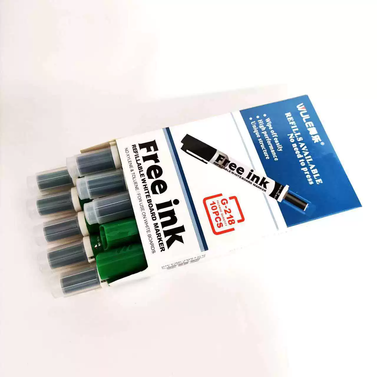 Whiteboard pen for school, erasable pen, teaching whiteboard pen, replaceable ink bag, core erasable pen