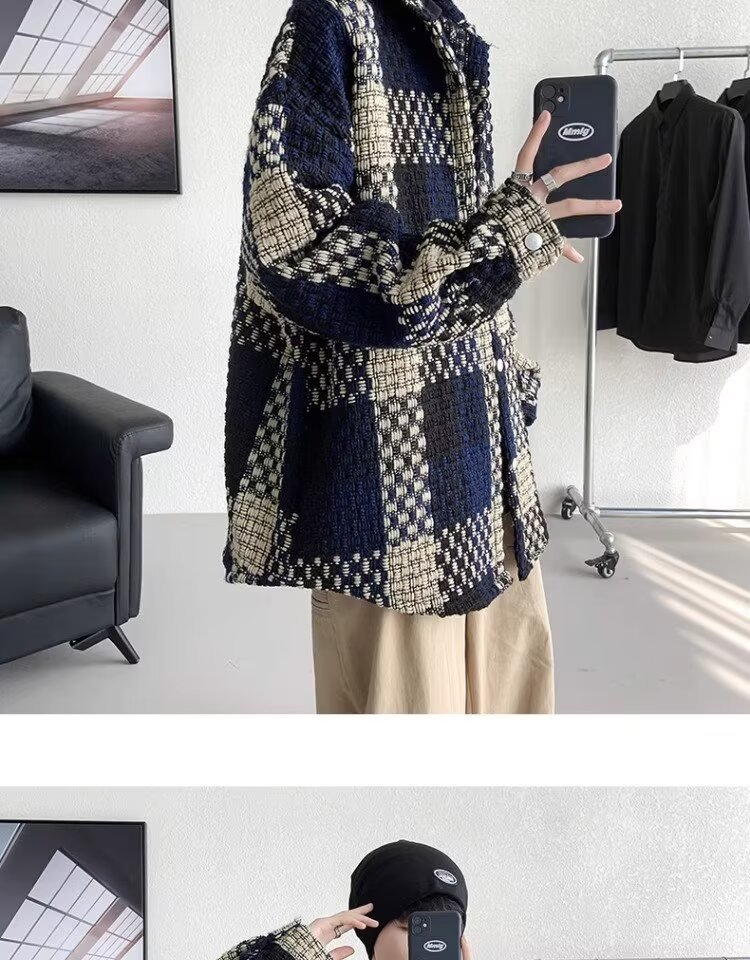 Winter Jacket For Men Thickened Wool Blend Trendy Street Style_voghion.com