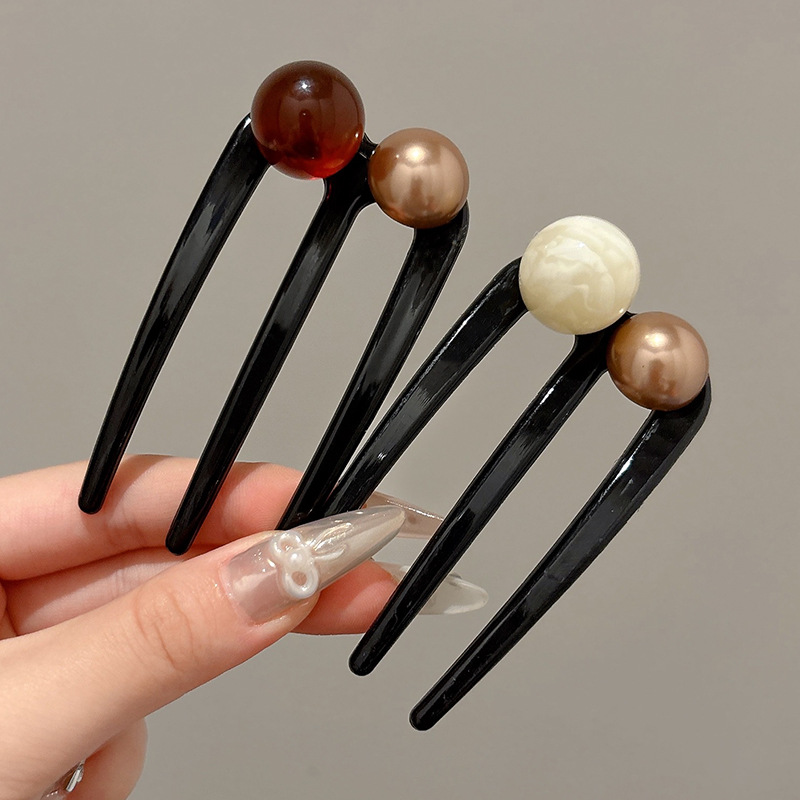 Pullets cabeza de pelo artefacto en forma de U estilo clásico de alto nivel Guo Feng placa de pelo pinzas de pelo chinesa cheongsam accesorios toques de cabeza