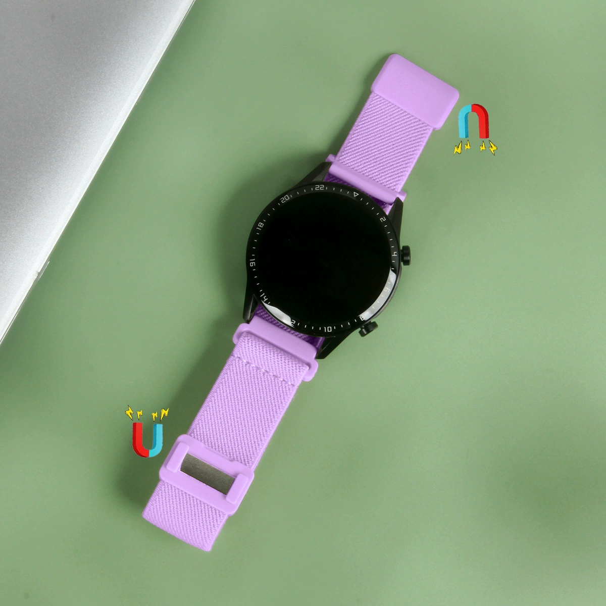 Samsung, huawei, elastic watch strap, 22mm