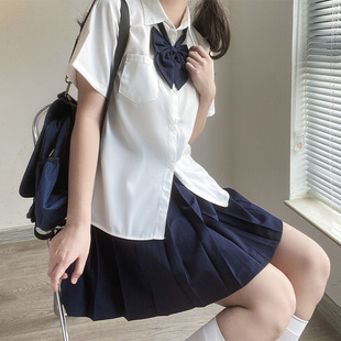 Original Jk Uniform Women's Basic Summer and Autumn New White Shirt Preppy Style Inner Layering Shirt Student Top