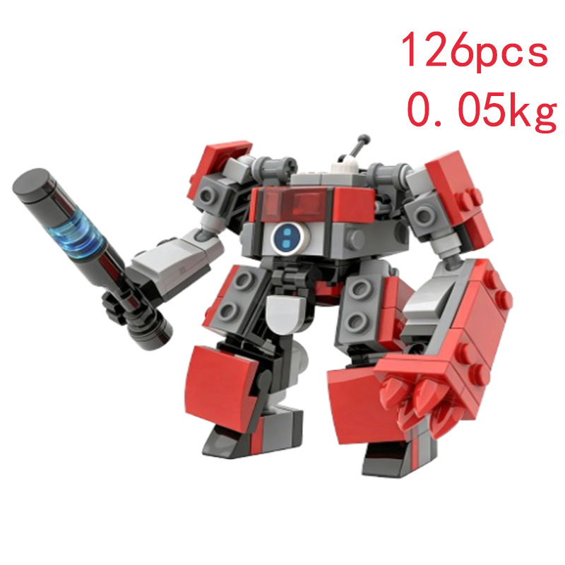 Grenzüberschreitender Verkaufsschlager, sofort lieferbar: MOC-244676 Kleinteil-Bausteinspielzeug, kreatives Mecha-Modell-Ornament_voghion.com
