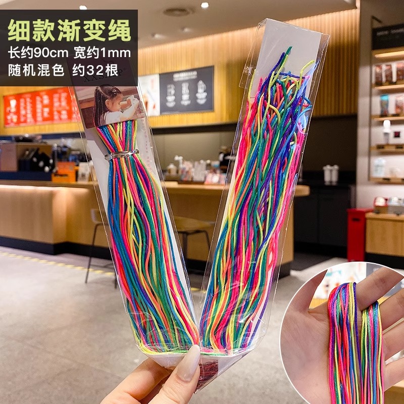 Color sucio trenzado cuerdas de cabello de color mujer colorida cinta de cabello tocado de cabello 2025 nueva correa de cabello de cabello