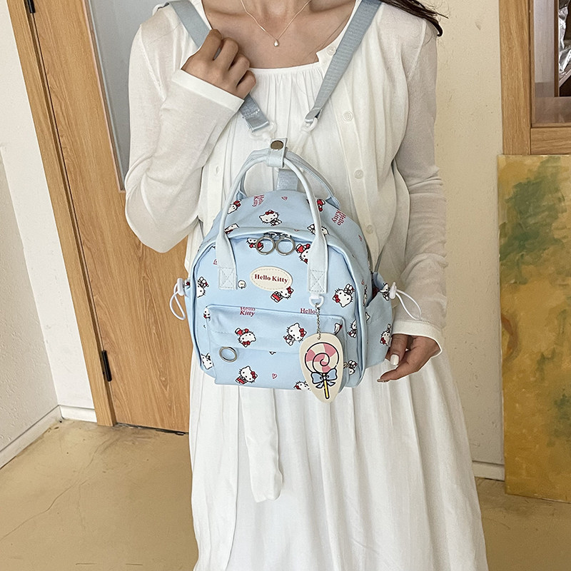 2026 impresión de moda mochila de hombro de la universidad ocio nueva mochila de tarjetas mochila ventilada para viajar estudiantes lindas